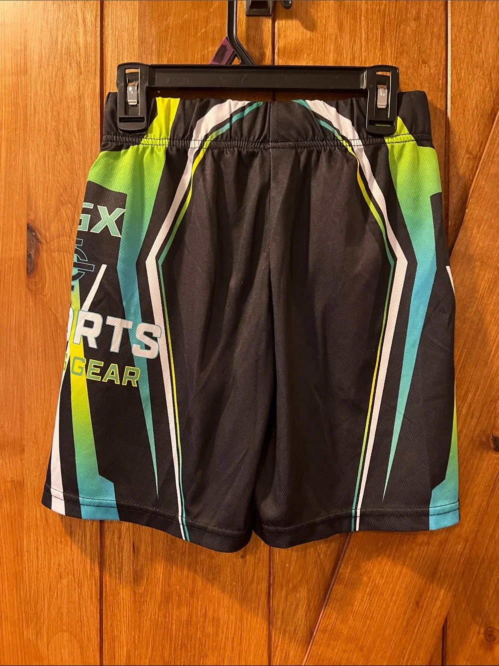Black Neon Gaming Athletic Shorts